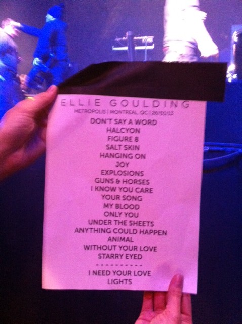 setlist-ellie-goulding-montreal-2013