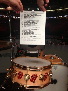 Photo publie sur la page Facebook des Stones.