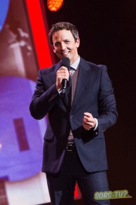 <a href='https://www.billets.ca/seth-meyers-billets'>Seth Meyers</a>. Photo par Pierre Bourgault.