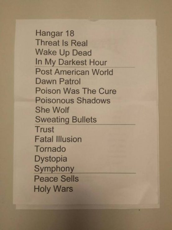 megadeth-setlist