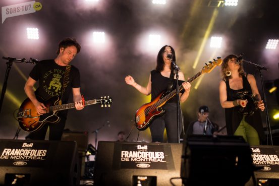 Galaxie et <a href='/artiste/marie-pierre-arthur/' >Marie-Pierre Arthur</a> aux FrancoFolies de Montréal en juin dernier.