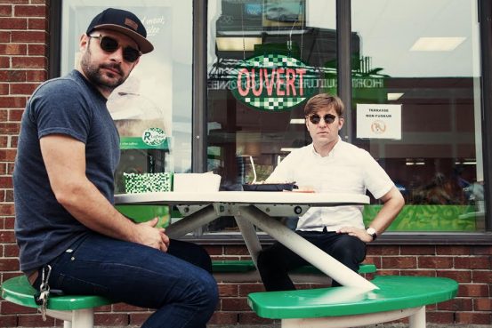 Charles Dubreuil et Simon Proulx en mode casse-cro�te.